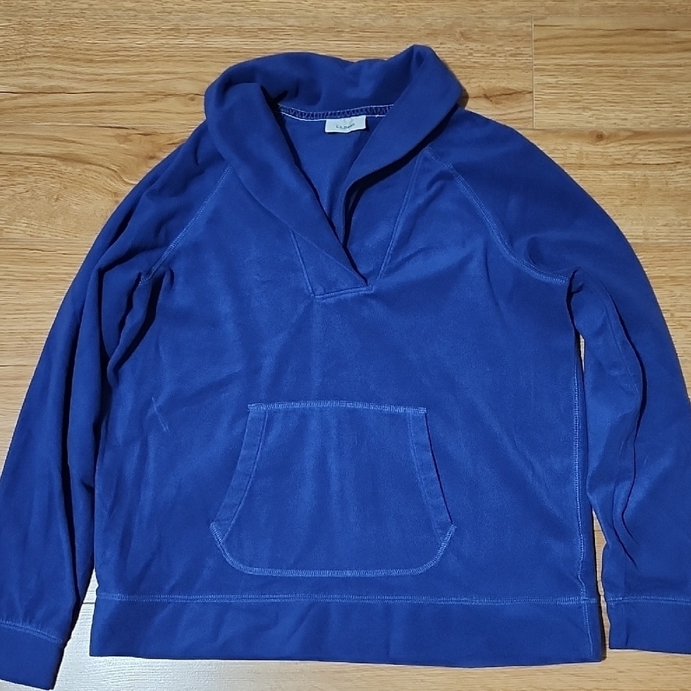 L.L. Bean Navy Fleece Pullover
